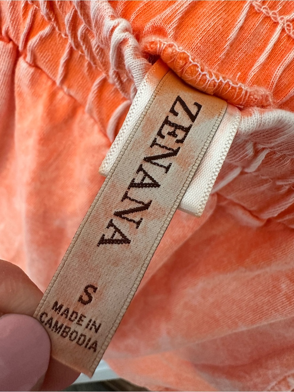 EUC🧡Zenana Halo Snow Washed Short Sleeve Tee & Shorts Set Small Orange - Picture 5 of 8